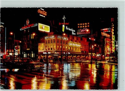Amsterdam Leidseplein Nacht Beleuchtung
