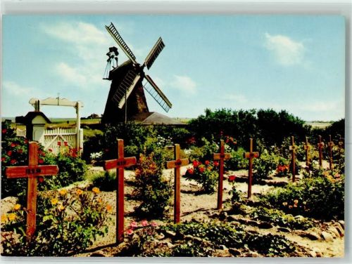 Amrum Friedhof der Heimatlosen Windmühle