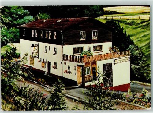 Schmittlotheim Rückseite mit Abschürfungen bzw Kleberesten Gasthaus Pension Zum Elsebach