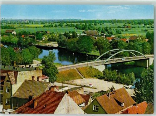 Oderberg Rückseite mit Abschürfungen bzw Kleberesten