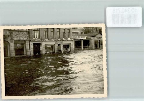 Flensburg Hochwasser Südfrüchte Geschäft Kohlenhandel Foto keine AK