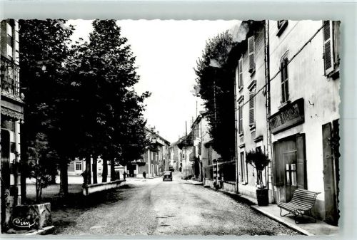Virieu 1953 Place Henri Clavel et Grande Rue AK