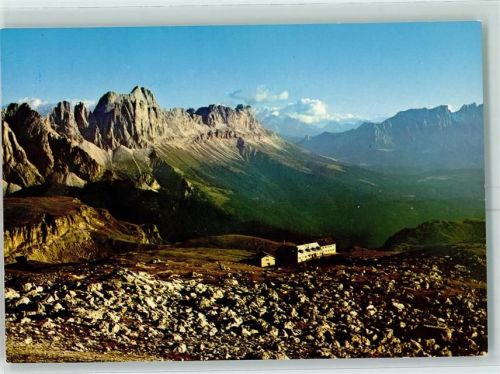 Schlernhäuser Beschreibung aufgeklebt Hüttenstempel