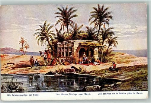 Suez Tracht Mosesquellen sign. Pallmann