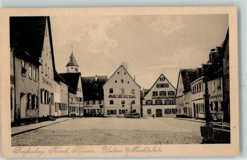 Gräfenberg Unterer Marktplatz Brunnen