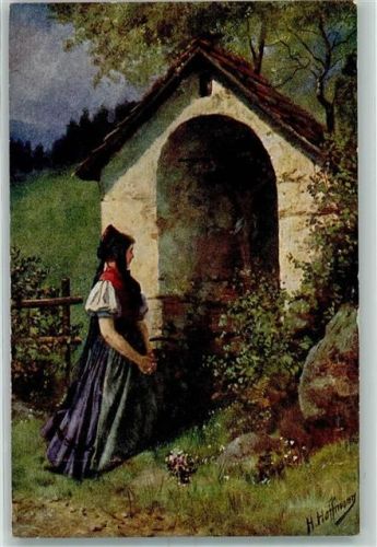 Am Bildstöckel Schwarzwaldtrachten Serie II Blatt 9 Hoffmann, H.