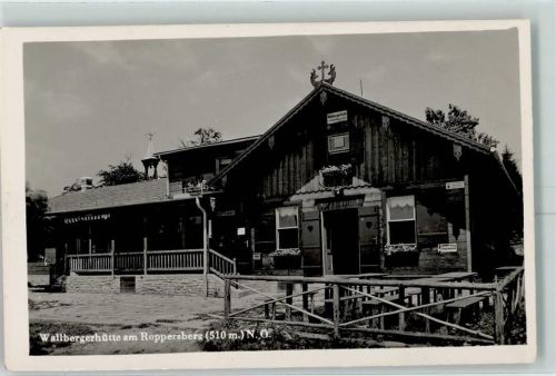 Wolfsgraben Wallbergerhütte am Roppersberg Hüttenstempel