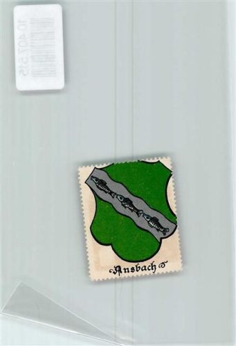Ansbach Vignette Wappen Kaffee Hag 1920-1940 Fische