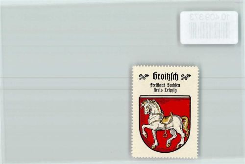 Groitzsch Vignette Wappen Kaffee Hag ca 1920-1940