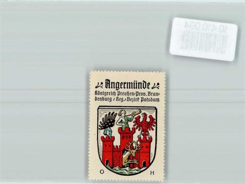 Angermünde Vignette Wappen Kaffee Hag ca 1920-1940