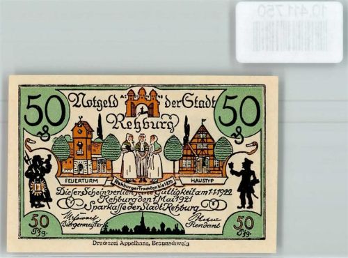 Rehburg-Loccum Notgeld Scherenschnitt