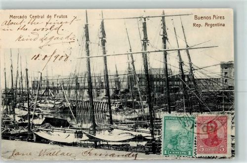 Buenos Aires 1908 Hafen