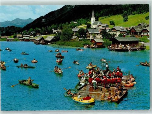 Weissensee Floßkozert Kirche Tracht