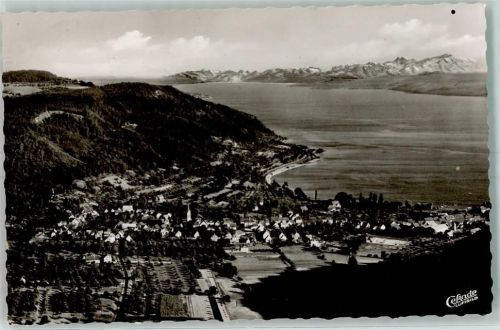 Ludwigshafen Fliegeraufnahme Ludwigshafen Bodensee Schweizer Alpen