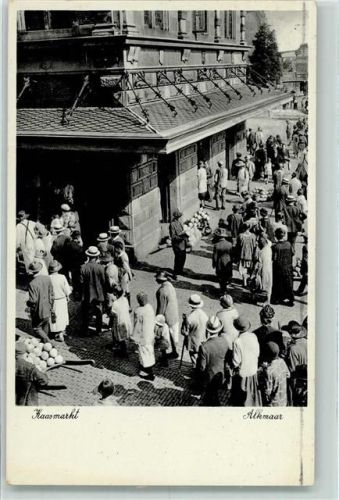 Alkmaar 1947 Kaasmarkt AK