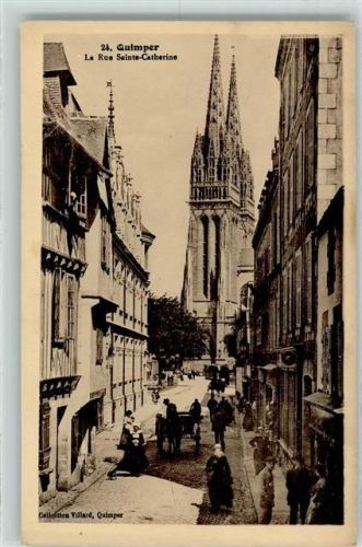 Quimper 1918 La rue Sainte-Catherine AK