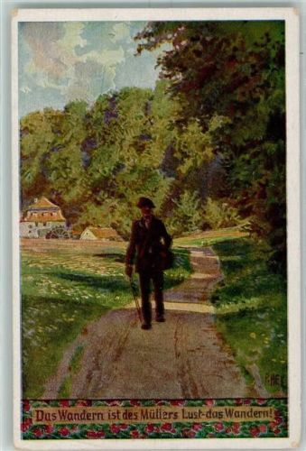 Volksliederkarten Das Wandern ist des Müllers Lust Nr.64