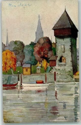 Konstanz Rheintorturm und Münster