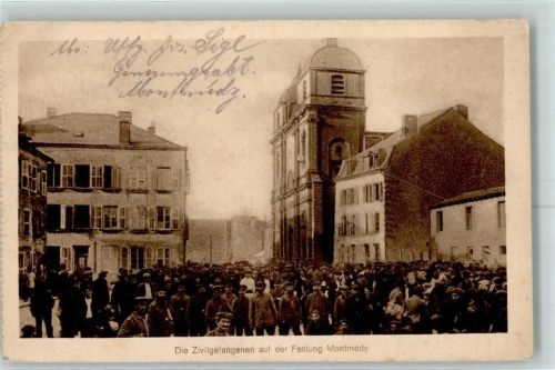 Montmedy 1916 Feldpost WK I Nr. 91 Gefangene Festung Montmedy