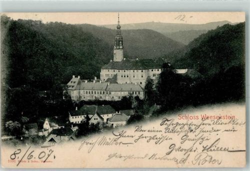 Weesenstein 1907 Schloß Weesenstein