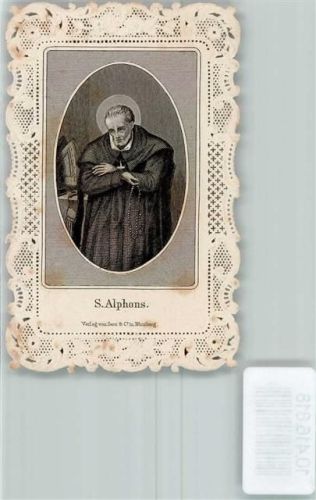 1904 gestanzt Stich Punktmanier Spitzenbild S. Alphons - Verlag Serz & Co Nürnberg