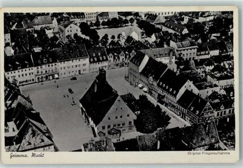 Grimma Marktplatz Fliegeraufnahme