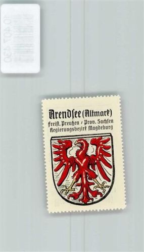 Arendsee Vignette Wappen Kaffee Hag 1920-1940 Adler