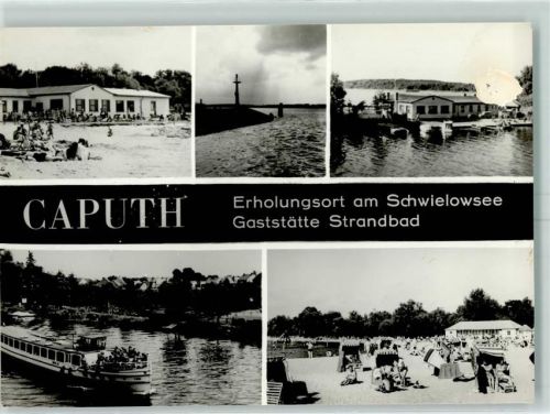 Caputh Schwielowasee Strand Fahrgastschiff Gasthaus Strandbad