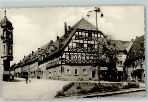 Hartenstein HO Gasthaus Weißes Roß Fachwerkhaus Wegweiser