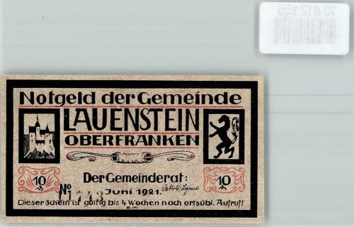 Lauenstein Notgeld