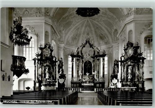 Bruchsal Peterskirche Altaransicht Kanzel