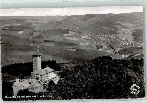 Kirchhundem Hohe Bracht mit Blick auf Altenhundem Stempel