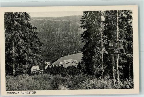 72270 W7292 Ruhestein - Kurhaus Ruhestein Wegweiser Skiweg Ruhestein