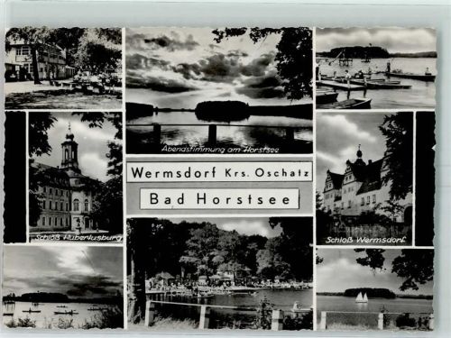 Wermsdorf Schloß Hubertusburg Schloß Wermsdorf Horstsee Ruderboote