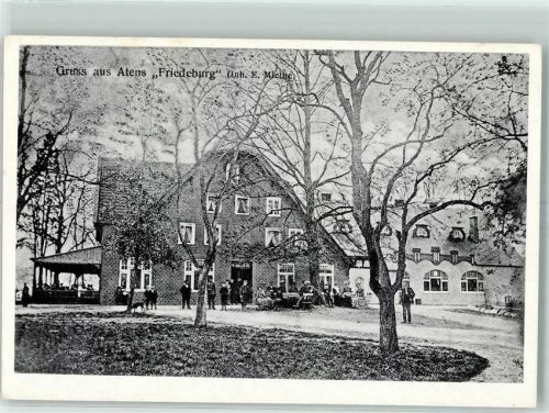 Nordenham Atens Friedeburg Inh. E. Miethe Backsteinhaus Garten