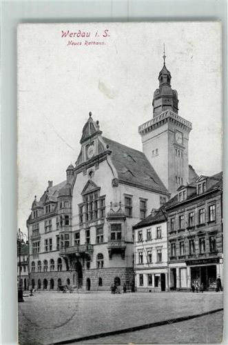 Werdau 1911 Neues Rathaus