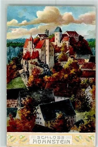 Hohnstein 1911 Schloß Hohnstein Künstlerkarte