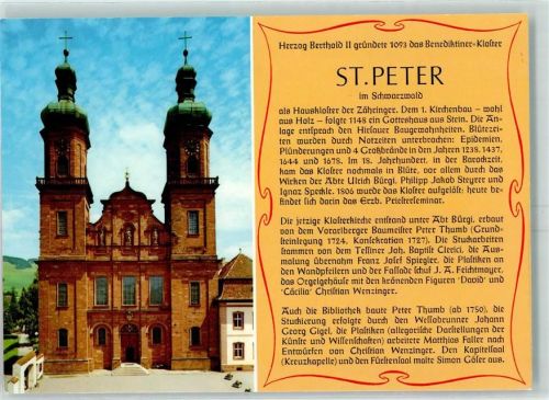 St. Peter Benediktiner-Kloster Chronik