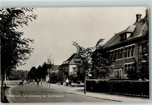 Hilversum Schuttersweg und Gymnasium Lastenfahrrad