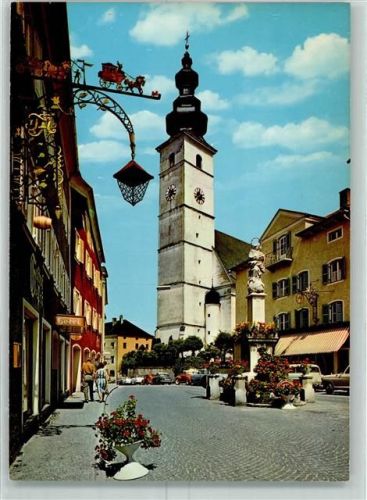 Waging Dorfplatz Hotel Kirche Mariensäule
