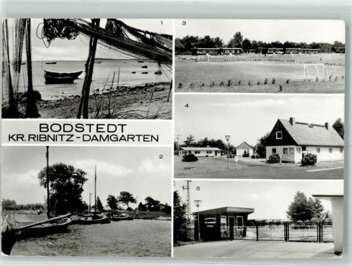 Bodenstedt Fischerboot am Hafen Kinderferienlager des VEB Fischkombinat Rostock