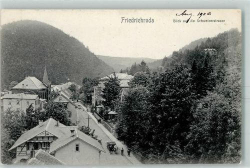 Friedrichroda 1900 Schweizerstraße Kutsche