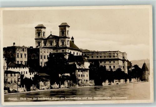 Passau Jesuitenkirche Human. Gymnasium Inn