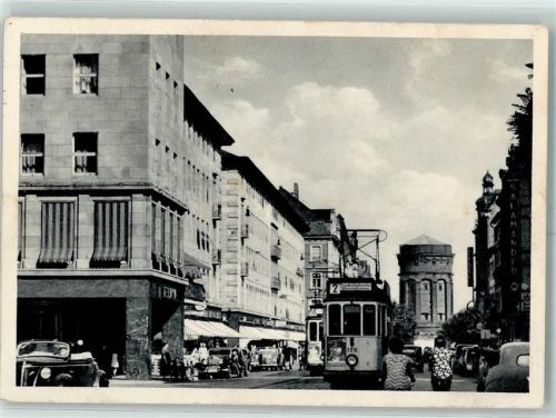 Mannheim Planken Straßenbahnen Wasserturm