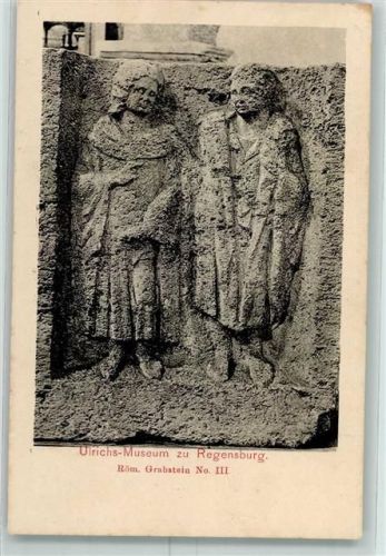 Regensburg Ulrichs Museum Röm. Grabstein Nr. III
