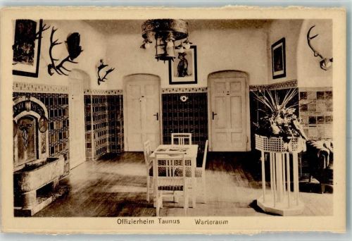 Falkenstein Offizierheim Taunus Warteraum Bild Alter Fritz Ort handschriftlich
