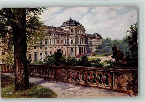 W8700 Würzburg Künstlerkarte Nr. 2936 - Schloss AK Wiro