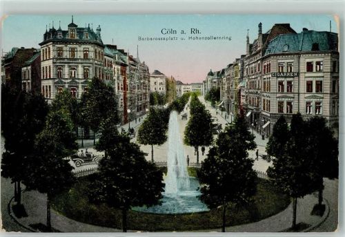Köln Hohenzollernring Barbarossaplatz und Hohenzollernring