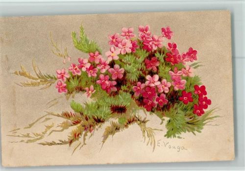 sign E. Vouga - Blumen - Verlag Vouga & Cie Nr. 9 AK