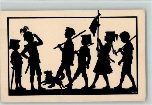 Anna Schirmer - Ackermann Serie 161 - Parade - Kinder in Uniform